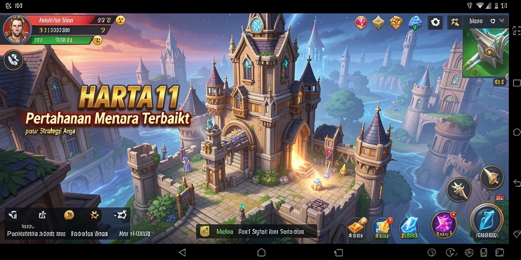 Tangkapan layar menampilkan gameplay menarik dari HARTA11 dalam genre Tower Defense.