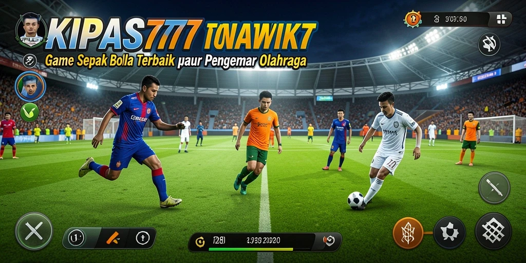Tampilan gameplay KIPAS777 yang menegangkan dan seru dalam pertandingan sepak bola.