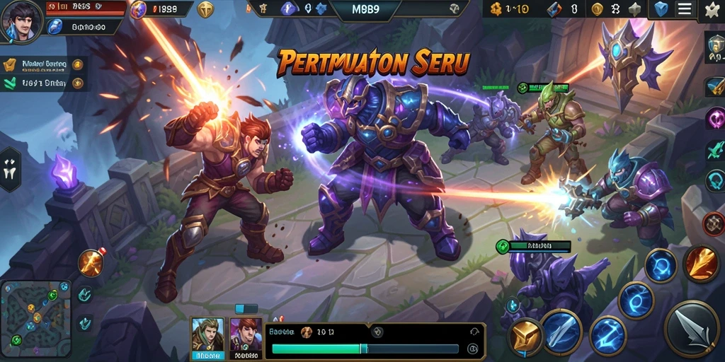 Tampilan menakjubkan dari gameplay MOBA di RI889.