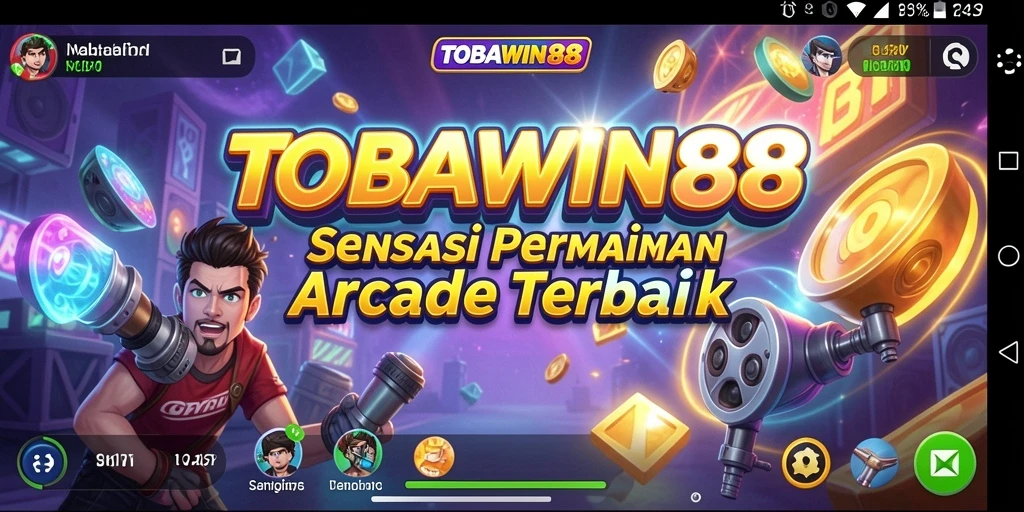 Menampilkan aksi permainan seru di TOBAWIN88 dengan gameplay yang mendebarkan.