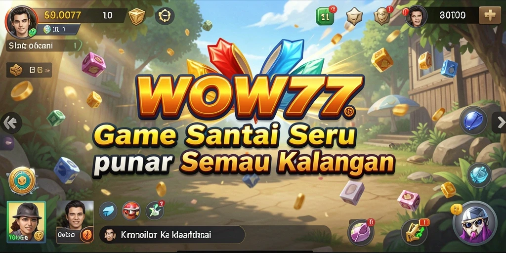 Menampilkan gameplay seru dan interaksi sosial dari WOW77.