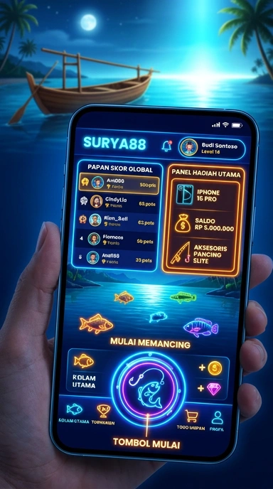 Fitur pencarian cepat untuk menemukan aplikasi di surya88.